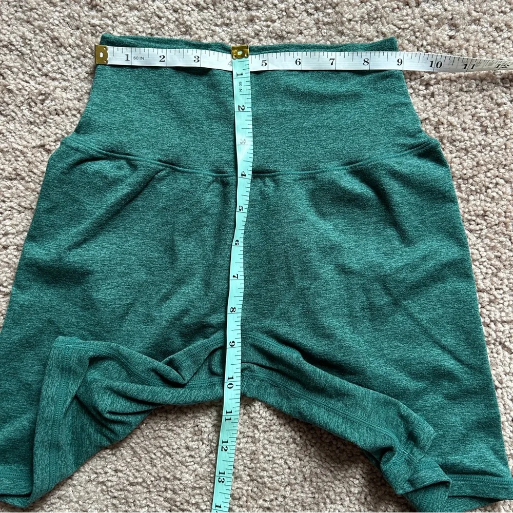 P'tula High-Waisted Compression Barepro Sea Green Shorts Size Small - Picture 8 of 10